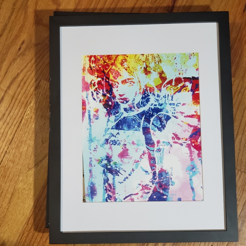 Unframed Abstract Art Print Harley Quinn